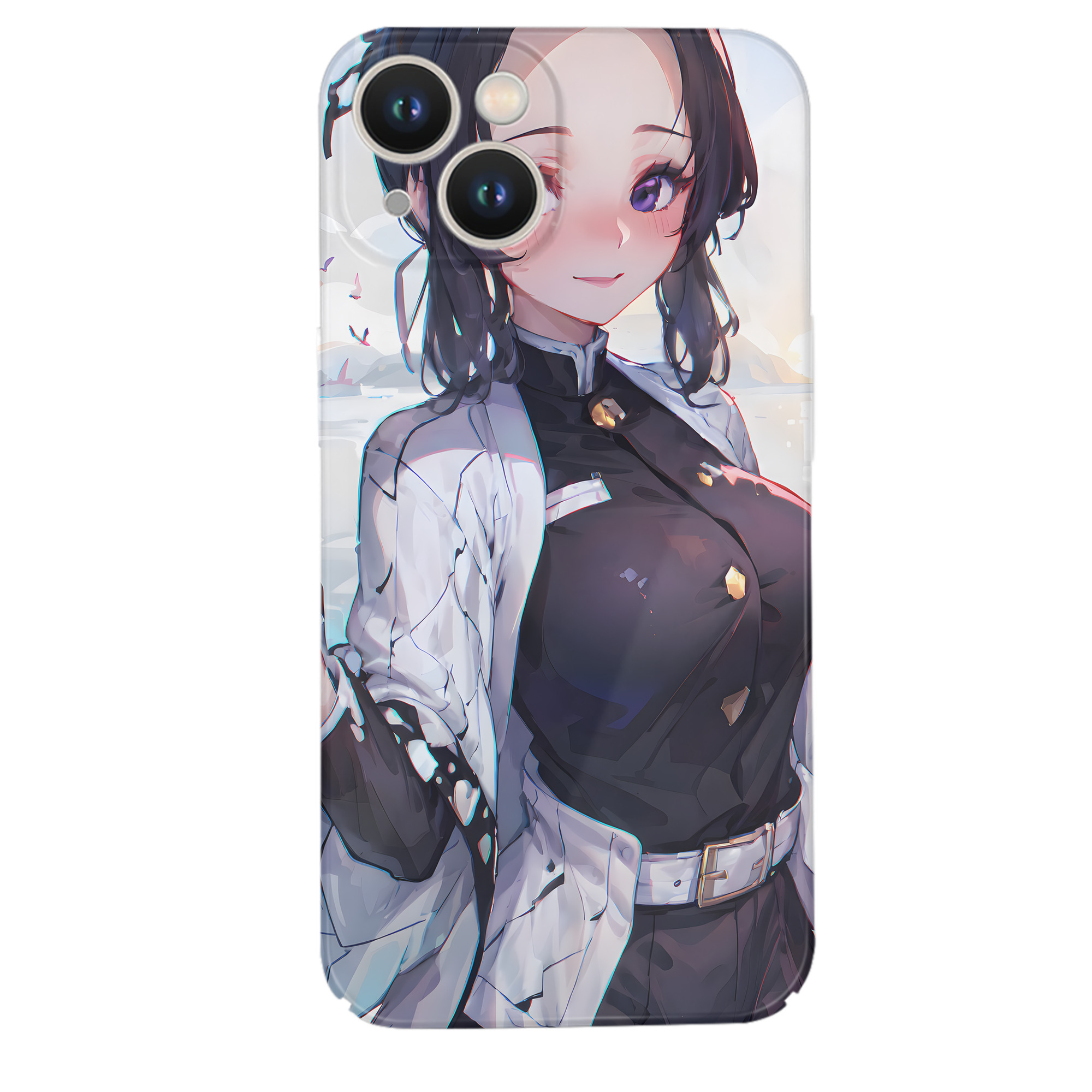 （画像用） 鬼滅の刃（きめつのやいば）蟲柱-胡蝶 しのぶ／こちょう しのぶ Kochou Shinobu 【iPhone 14シリーズ対応】ハードケース